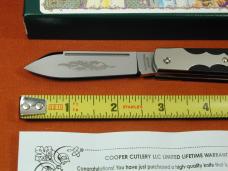 Beaver Falls Cutlery Linear Cut Ebony Barn Door Hinge Jack Knife NIT Cooper Cut. 1 of 25 USA BDH-LCE