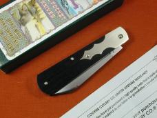 Beaver Falls Cutlery Linear Cut Ebony Barn Door Hinge Jack Knife NIT Cooper Cut. 1 of 25 USA BDH-LCE