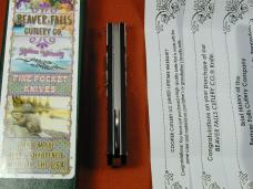 Beaver Falls Cutlery Linear Cut Ebony Barn Door Hinge Jack Knife NIT Cooper Cut. 1 of 25 USA BDH-LCE