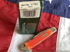 2008 Case xx (Mdl# 6254 SS) w/ Tangerine Orange Bone Handles. NOS in Orig box Minty