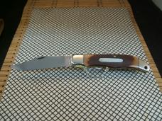 SCHRADE OLD TIMER 125OT MUSTANG NOS VINTAGE U.S.A. 1095 CARBON STEEL LINER LOCK NIB KNIFE & SHEATH 