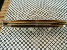 SCHRADE OLD TIMER 125OT MUSTANG NOS VINTAGE U.S.A. 1095 CARBON STEEL LINER LOCK NIB KNIFE & SHEATH 