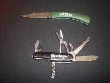 SKOAL & COPENHAGEN KNIVES ADVERTISING PIECES TOBACCO POCKET KNIFE
