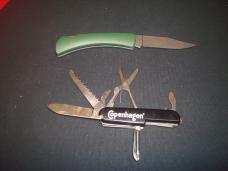 SKOAL & COPENHAGEN KNIVES ADVERTISING PIECES TOBACCO POCKET KNIFE