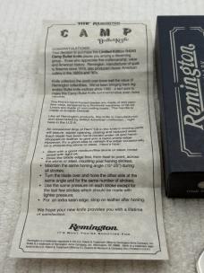 Remington1994 Limited Edition Camp Bullet Knife R-4243 New In Box
