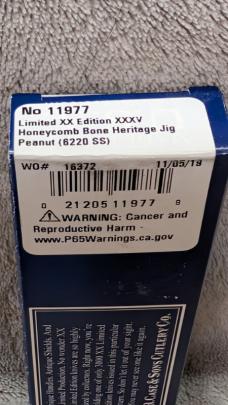 Case XX Limited Edition Peanut Honeycomb Bone 1 of 3000