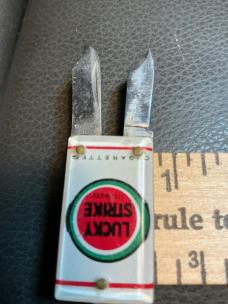 Luck strike cigarette key chain knife /file