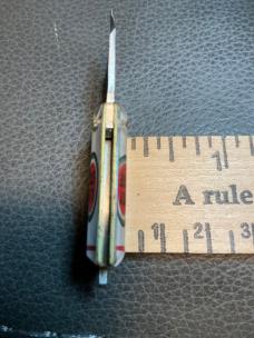 Luck strike cigarette key chain knife /file