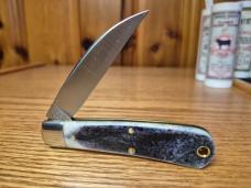 Great Eastern Cutlery 470123 Viper, Stone Wash Blue Natural Bone. Brand New, Mint in Original Tube.