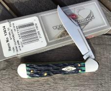 Case XX 2016 Mini Copperlock Hunter Green Peach Seed Jig Bone Gorgeous!