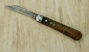 c.1904-1949 Schrade Cut Co. Walden NY (straight) Large Bone Auto 