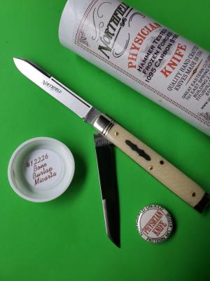 Great Eastern Cutlery Northfield 412226 "The New Town Physician" Bone Burlap Micarta