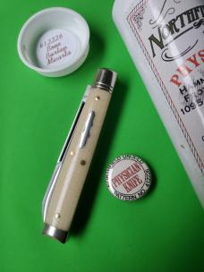 Great Eastern Cutlery Northfield 412226 "The New Town Physician" Bone Burlap Micarta