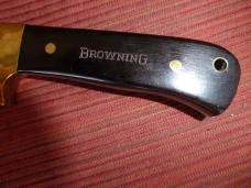 Vintage Browning Fixed Blade Tanto Knife w/ Sheath