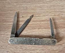 2 3/4" Antique English Sterling Silver Pocket Knife, Hallmarked, Birmingham