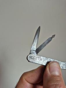 2 3/4" Antique English Sterling Silver Pocket Knife, Hallmarked, Birmingham
