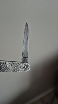 2 3/4" Antique English Sterling Silver Pocket Knife, Hallmarked, Birmingham