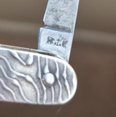 2 3/4" Antique English Sterling Silver Pocket Knife, Hallmarked, Birmingham