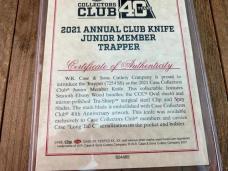 Case Collectors Club Trapper Junior Member Knife 2021 Ebony