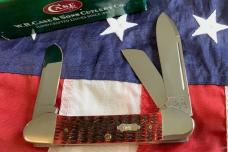 2006 Gunboat Canoe (Mdl# 6394 SS) w/ Sweet Crimson? Red Bone Handles. NOS in Orig box Minty