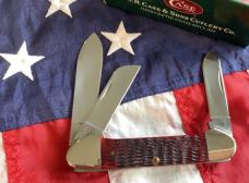 2006 Gunboat Canoe (Mdl# 6394 SS) w/ Sweet Crimson? Red Bone Handles. NOS in Orig box Minty