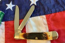2005 Case xx (Mdl# 6254 SS) w/ Antique Barn Board Bone Handles. NOS in Orig box Minty