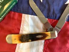 2005 Case xx (Mdl# 6254 SS) w/ Antique Barn Board Bone Handles. NOS in Orig box Minty