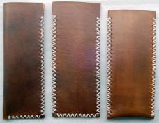 Handmade Leather Pocket Knife Slips by TCJR Leatherworks - JUMBO Size - 5.75″ long x 2″ wide