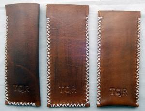 Handmade Leather Pocket Knife Slips by TCJR Leatherworks - JUMBO Size - 575 long x 2 wide