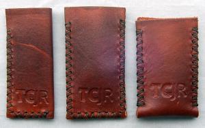 Handmade Leather Pocket Knife Slips by TCJR Leatherworks - SMALL Size - 30 long x 125 wide