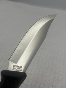 Western R12 Made In USA Fixed Blade Sheath Knife(25)
