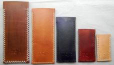 Handmade Leather Pocket Knife Slips by TCJR Leatherworks - LARGE Size - 5.25″ long x 1.75″ wide
