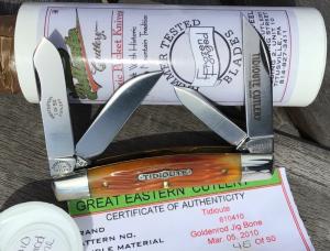 Great Eastern Cutlery 610410 Square Bolster Congress Goldenrod Jig #45 of 50!