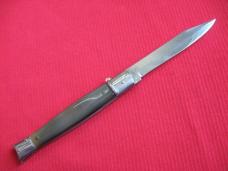 Vintage Large Size Italian Fishtail Leverlock Switchblade Knife.