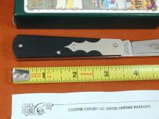 Beaver Falls Cutlery Linear Cut Ebony Barn Door Hinge Jack Knife NIT Cooper Cut. 1 of 25 USA BDH-LCE