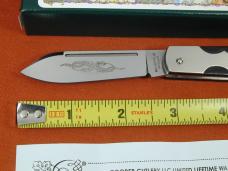 Beaver Falls Cutlery Linear Cut Ebony Barn Door Hinge Jack Knife NIT Cooper Cut. 1 of 25 USA BDH-LCE