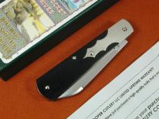 Beaver Falls Cutlery Linear Cut Ebony Barn Door Hinge Jack Knife NIT Cooper Cut. 1 of 25 USA BDH-LCE