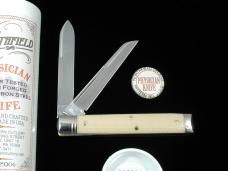 Great Eastern Cutlery GEC Smooth Bone Burlap Micarta Town Physicians Knife NIT USA Made 412226