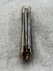 Ed Wusthof Vintage Stag Handle Corkscrew Lock Back Pocket Knife (5)