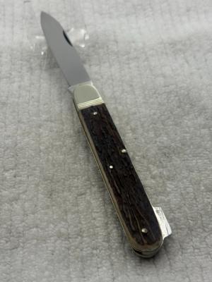 Dreizack Vintage One Blade Lockback Made In Solingen Germany (68)