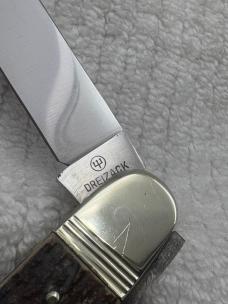 Dreizack Vintage One Blade Lockback Made In Solingen Germany (68)