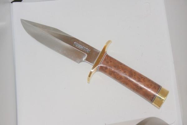 Randall Knife Model 15 CDT SS New Thuya Burl and Brass
