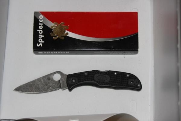 Spyderco Endura acid stone washed NIB