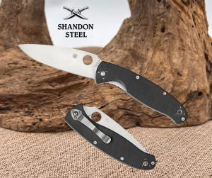 Spyderco Knives Resilience Liner Lock Black 8Cr13MoV Steel Black FRN C142GP