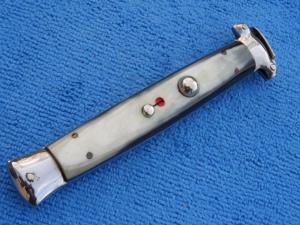 Vintage Italian Trap door OTF Automatic switchblade Brazilian horn First Model 