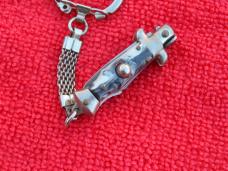 2-3/4" Horn Mini Stiletto Keychain Knife -made in Italy