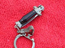  2-3/4" Black Mini Stiletto Keychain Knife -made in Italy