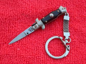  2-34quot Black Mini Stiletto Keychain Knife -made in Italy II