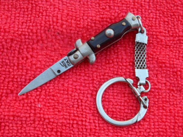  2-3/4" Black Mini Stiletto Keychain Knife -made in Italy II