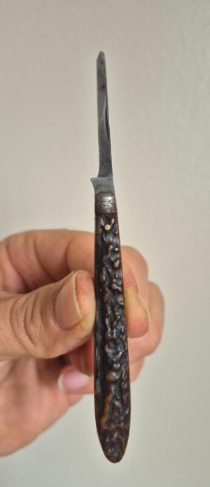 3" Vintage Quill Cutting Knife, Premium Stag Handles, Joseph Rodgers Pattern